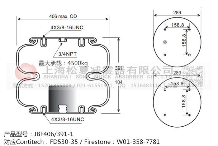 JBF406/391-2橡膠<a href='http://cddo.cn/' target='_blank'><u>空氣彈簧</u></a>